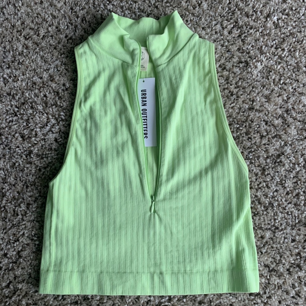 Urban Outfitters half zip crop top